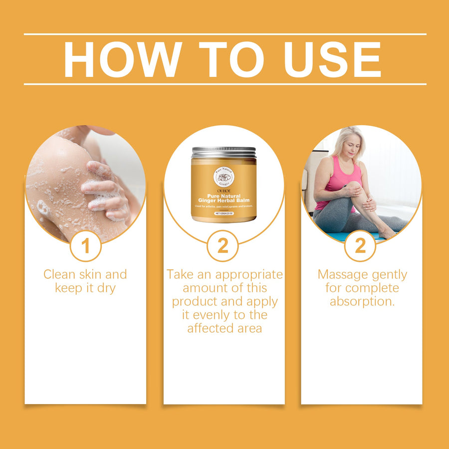Ginger Herbal Joint Care Cream — Relieves Joint Pain
