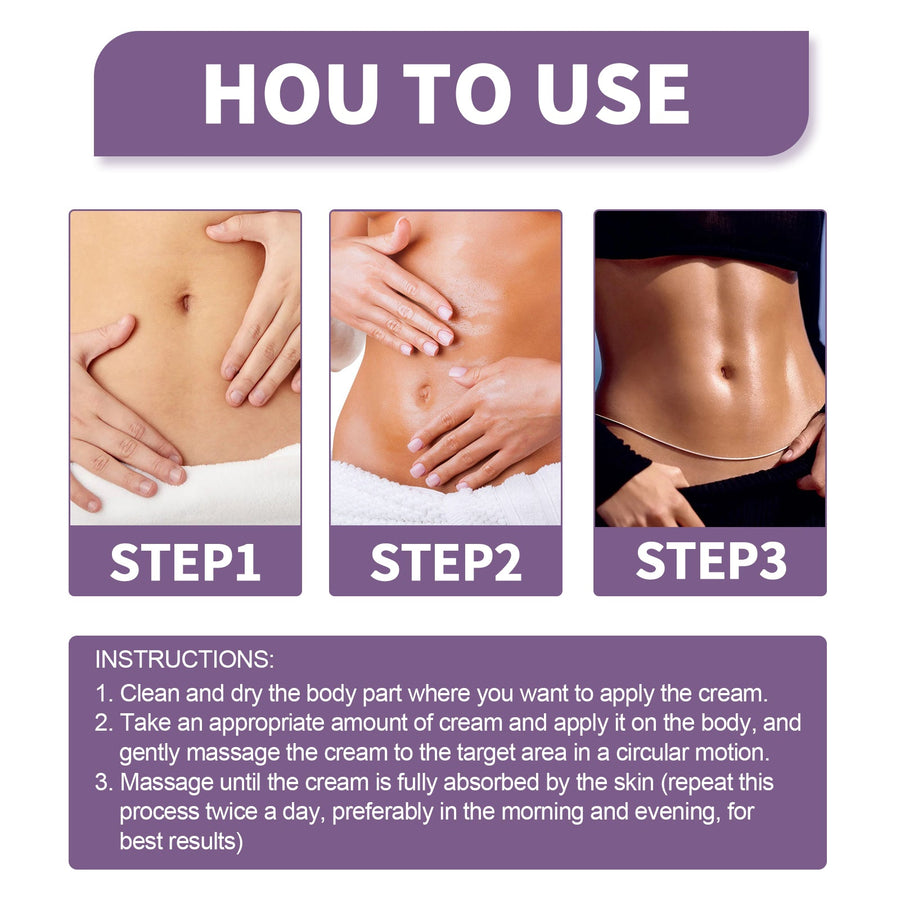 Purple Leaf Slimming Cream for Firmer Waist & Curves