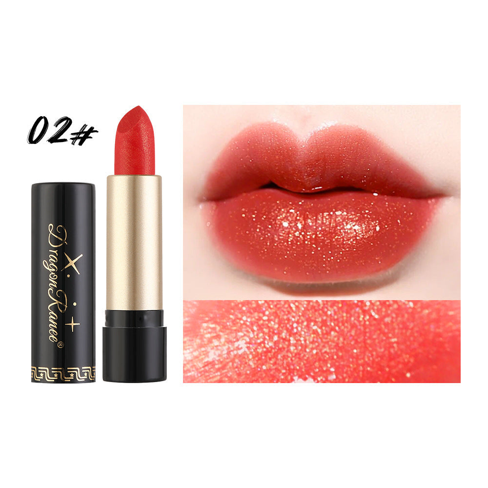 Pearlescent Shimmer Lipstick for Sparkling, Glossy Lips