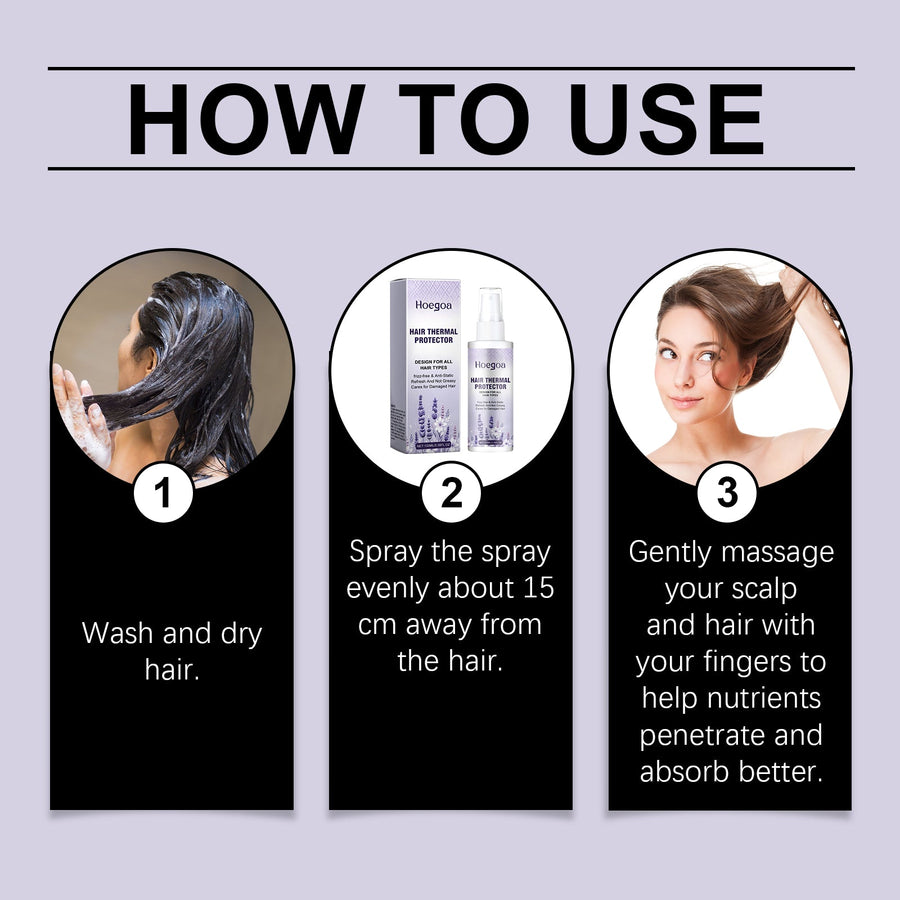 Hair Thermal Protector Spray for Frizz-Free Styling