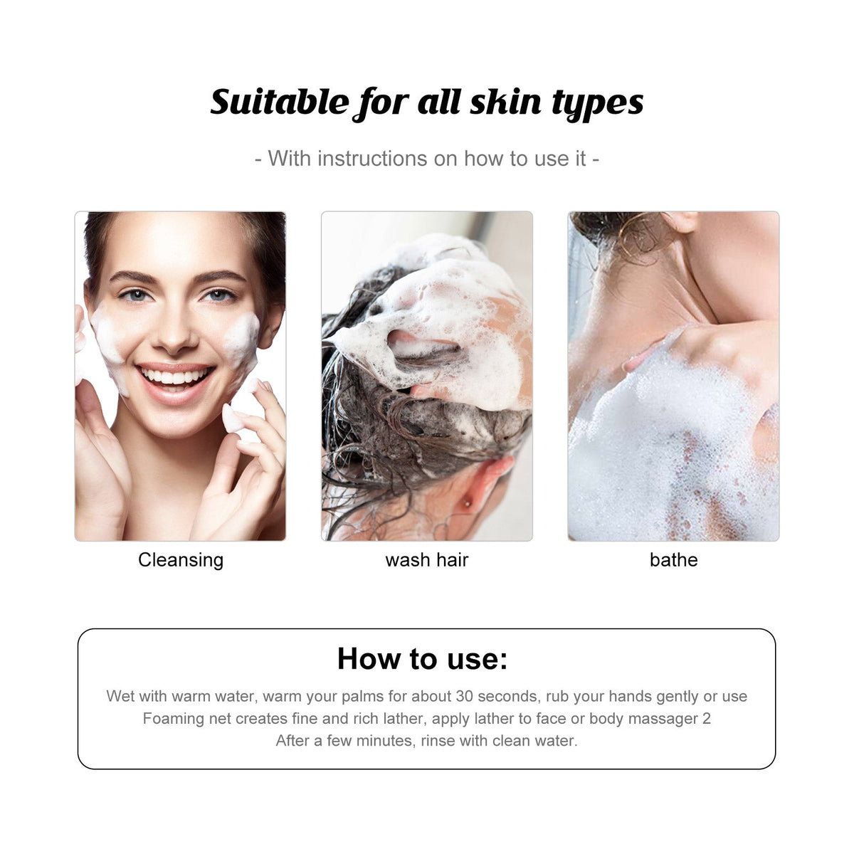 African Black Soap Bar for Acne-Prone Skin & Body