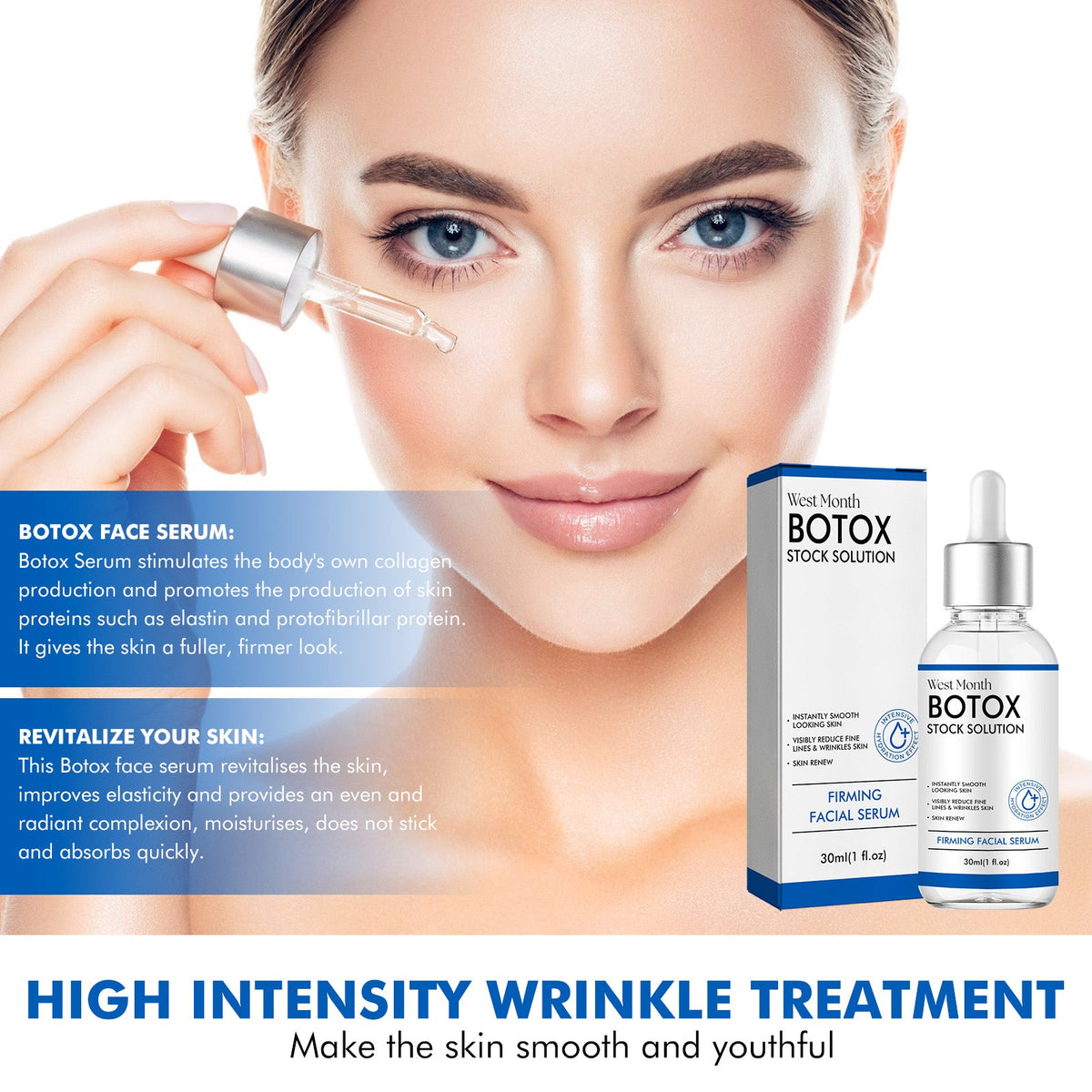 Firming Face Serum for Fine Lines & Visible Skin Renewal