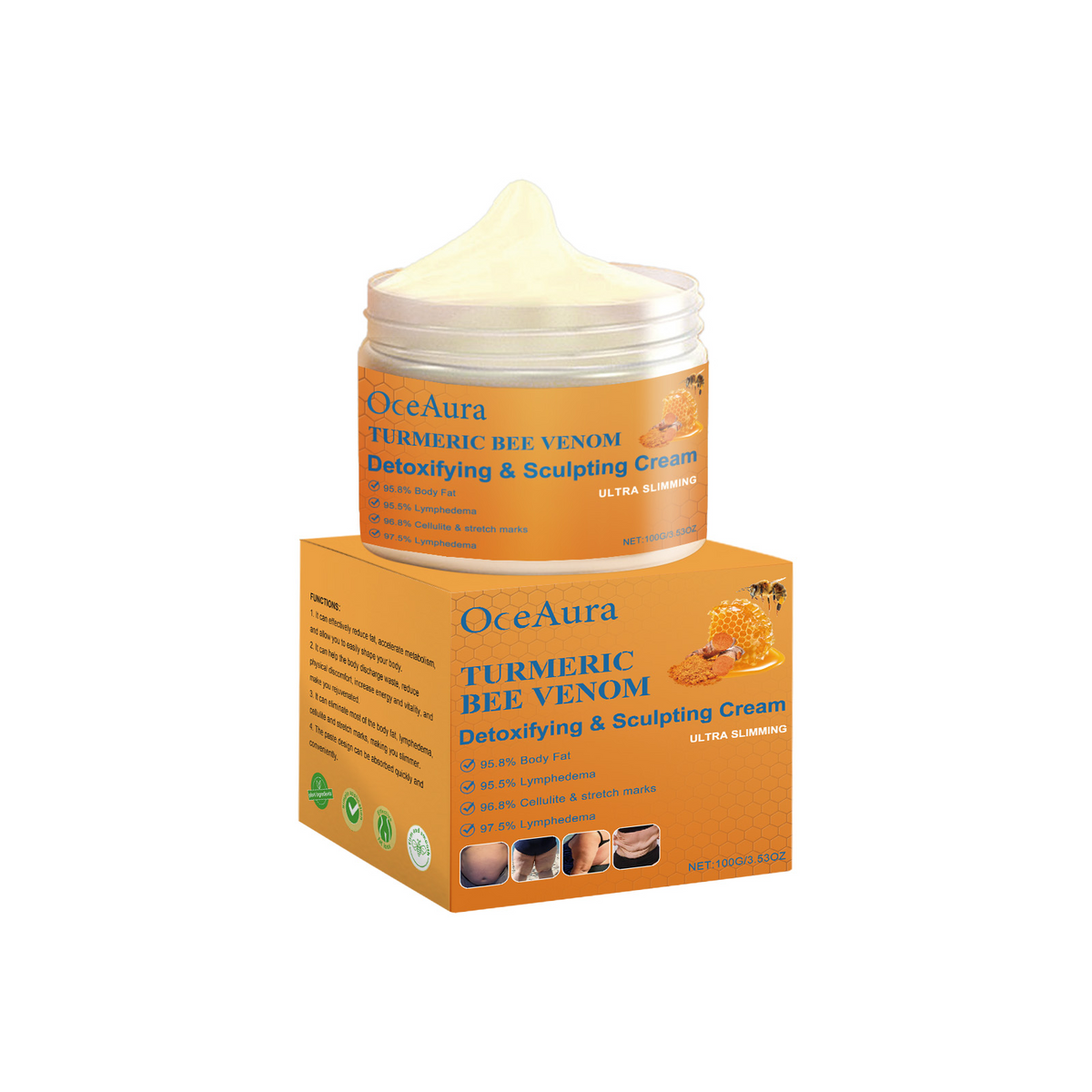 Turmeric Bee Venom Body Cream for Firmer Skin