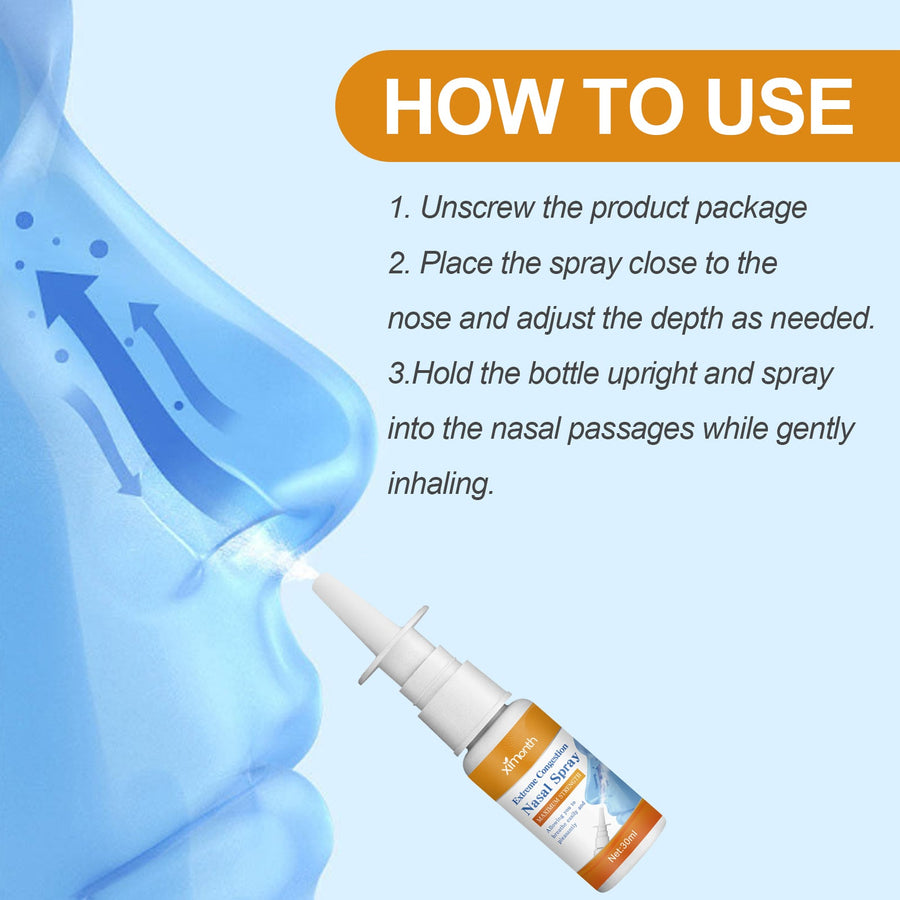 Nasal Congestion Spray — 24‑Hour Relief, Maximum Strength