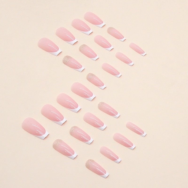 French Glitter Press-On Nails – Perfect Manicure in 10 Minutes