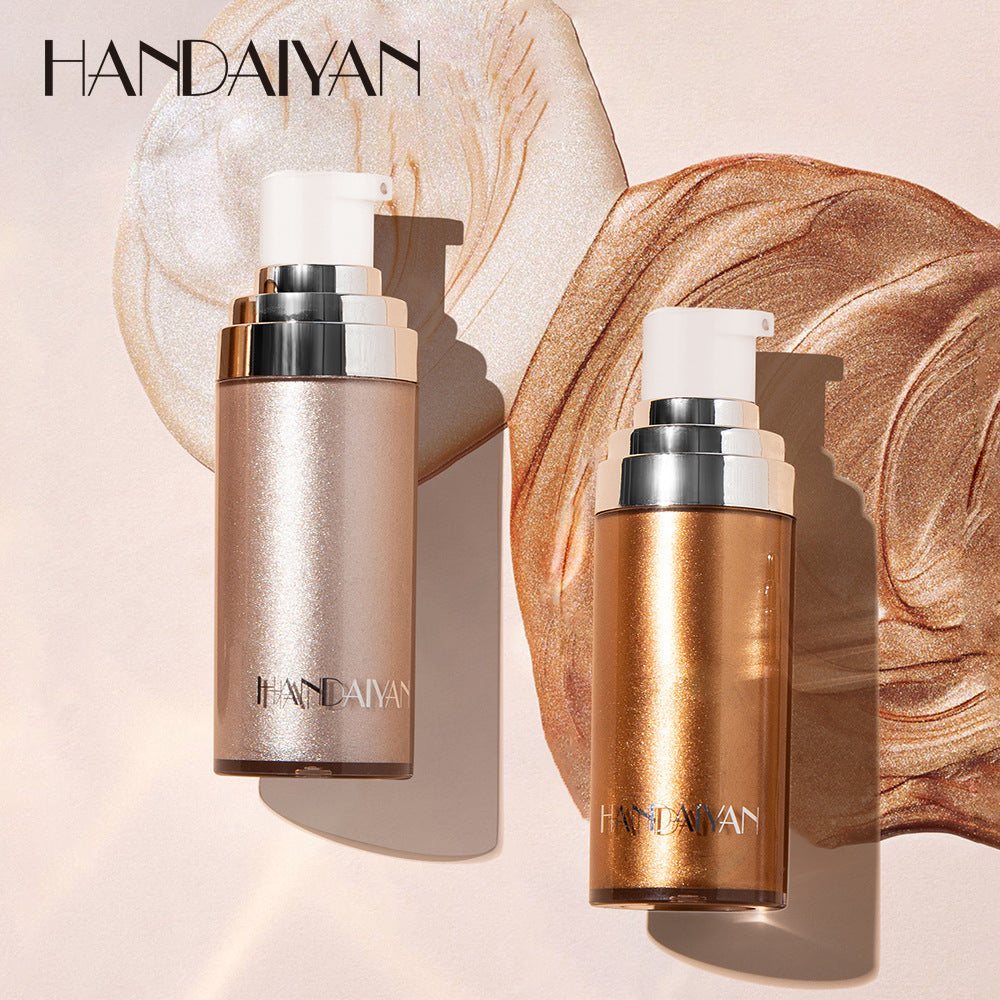 Body Highlighter Liquid for a Wearable Metallic Glow