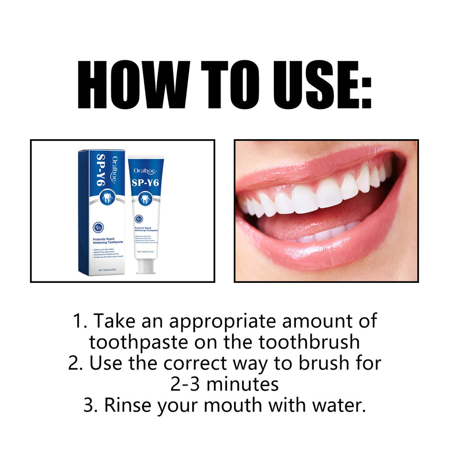 Probiotic Whitening Toothpaste — Rapid Whitening & Gum Comfort