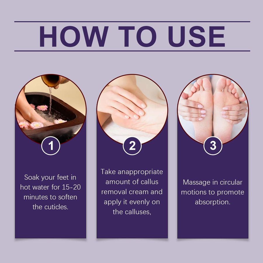 Foot Callus Removal Cream for Soft, Crack-Free Heels