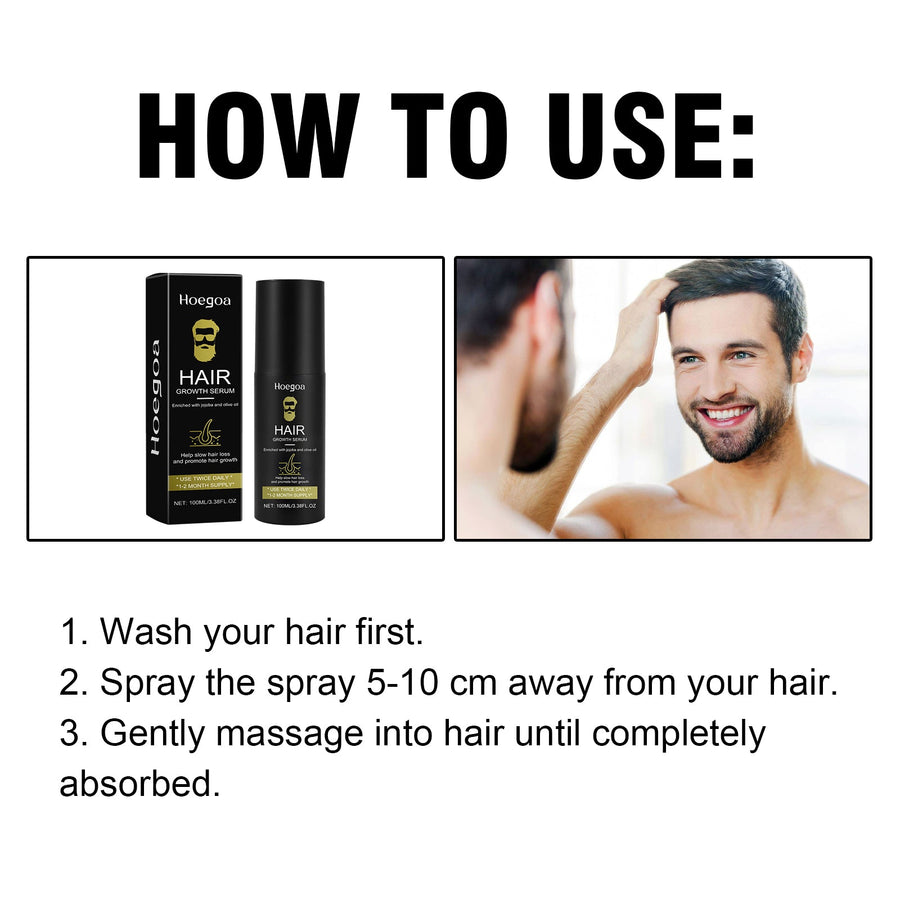 Men's Hair Growth Serum for Thicker, Fuller-Looking Hair