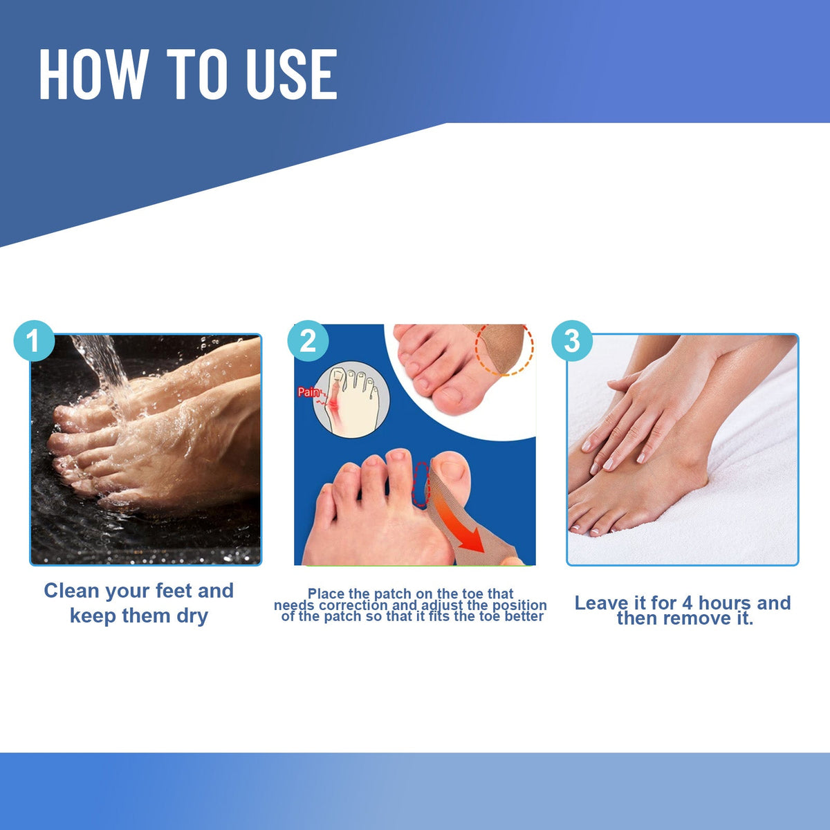 Bunion Corrector Patches for Big Toe Pain Relief