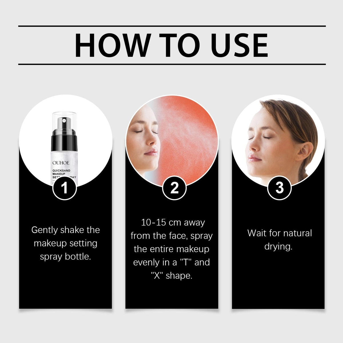 Hydrating Makeup Setting Spray Fine Mist, 50ml Portable