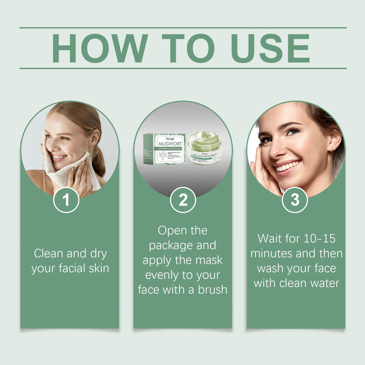 Green Tea Clay Mask for Blackheads & Pore Refining