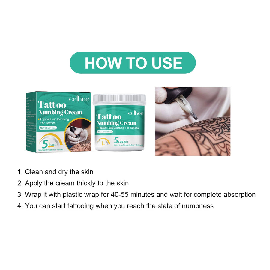 Tattoo Numbing Cream — 6‑8 Hour Maximum‑Strength Relief
