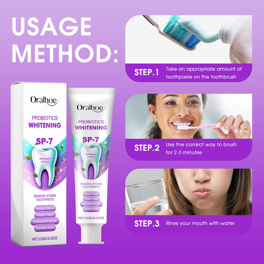 Probiotic Whitening Toothpaste – Stain Removal & Teeth