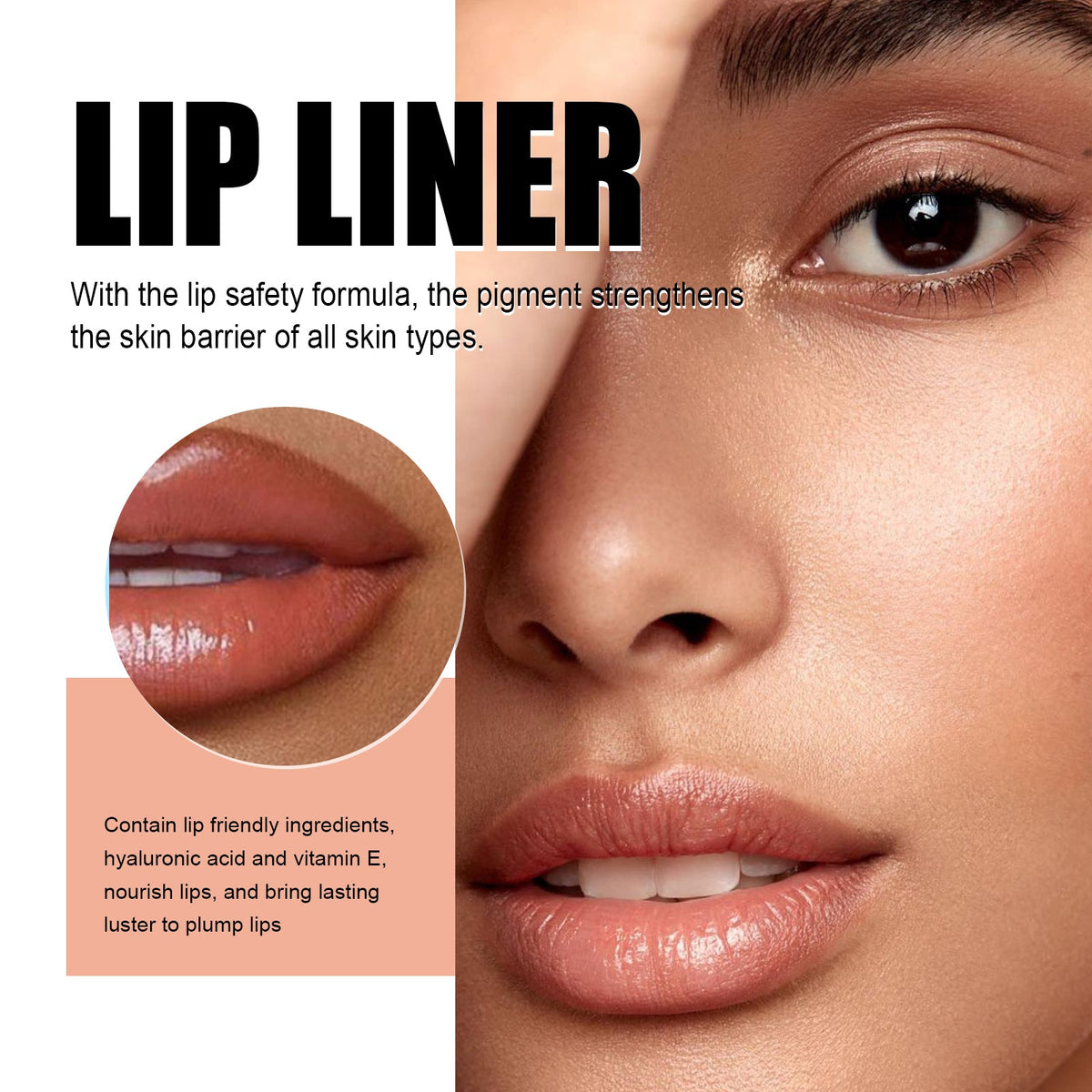 Peel Lip Liner for Waterproof, Precise Lip Definition