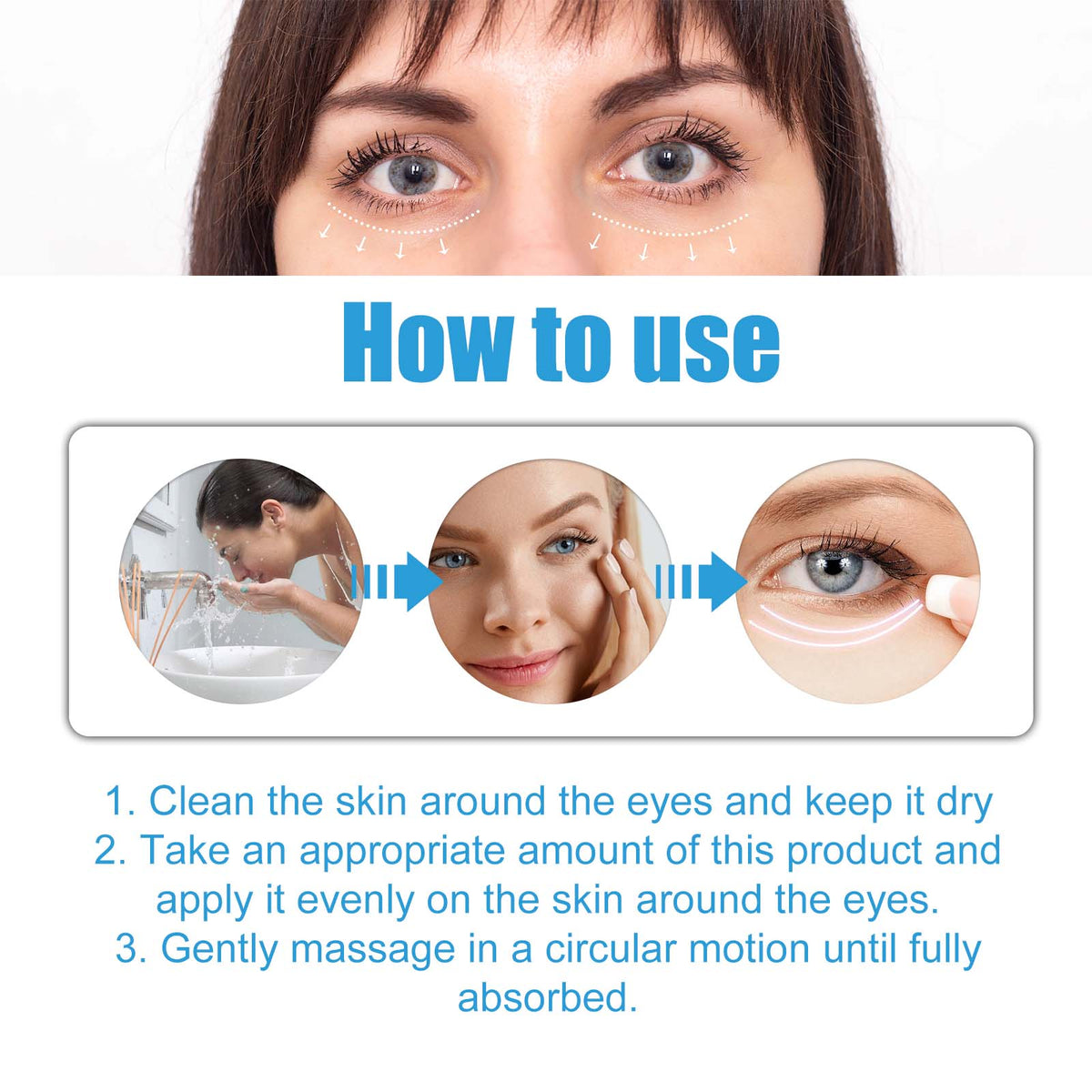 Coffee Extract Eye Cream for Dark Circles & Puffiness