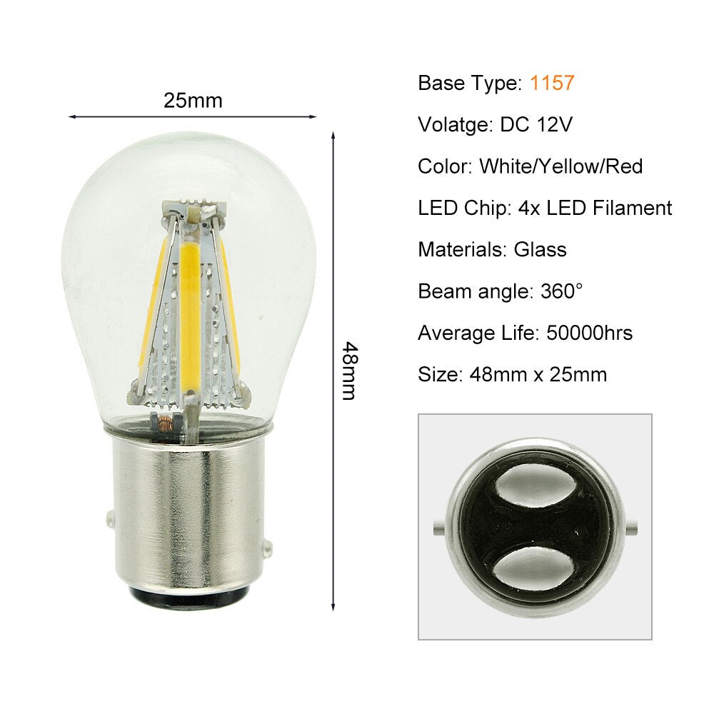 1156 LED Filament Bulb — Classic Style, 10x Brighter