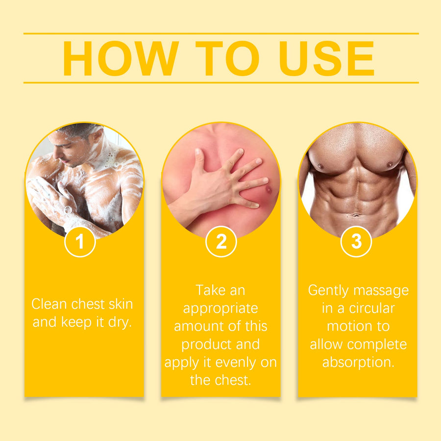 Men's Chest Shaping Cream — Lift & Tighten Pectoral Contour