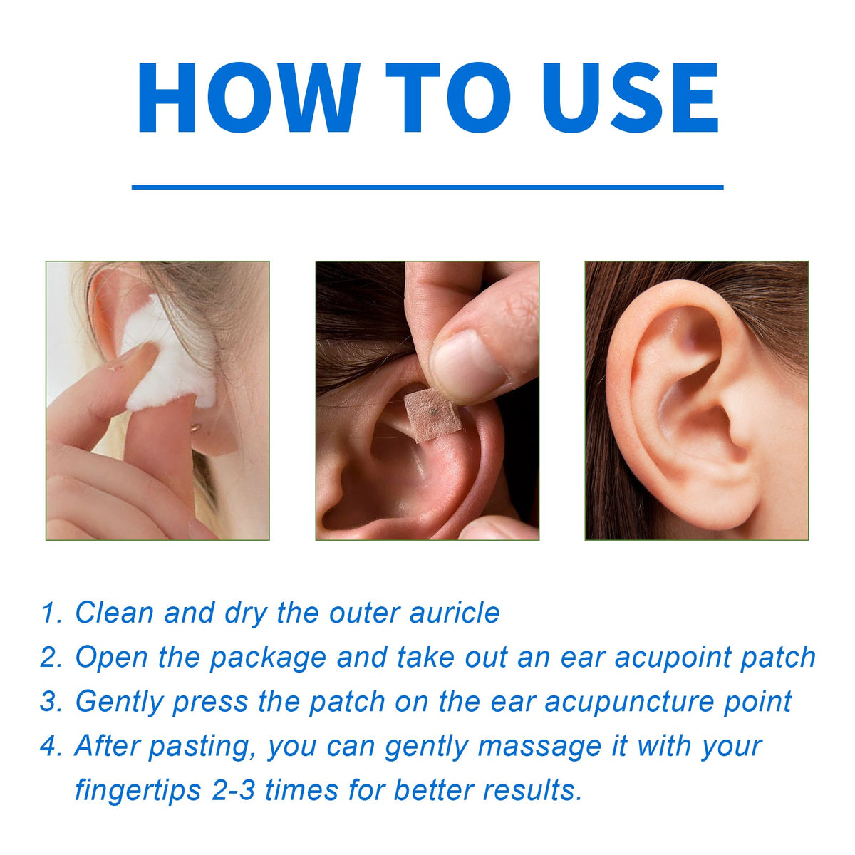 Ear Seed Acupressure Patches for Stress & Relaxation