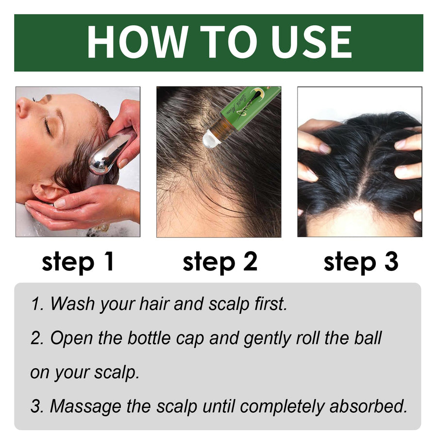 Ginger Roll-On Scalp Oil for Thicker Fuller Hair