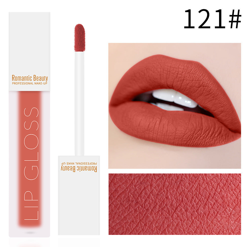 Velvet Matte Lip Gloss Non-Stick Lip Color Rich Pigment