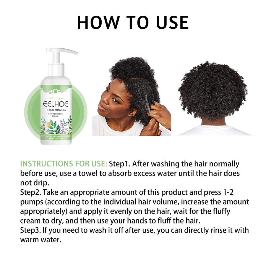 Curl Defining Hair Cream for Volume & Frizz Control