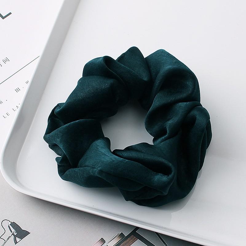 Satin Scrunchies Set – Gentle Hold Hair Ties, 4 Colors