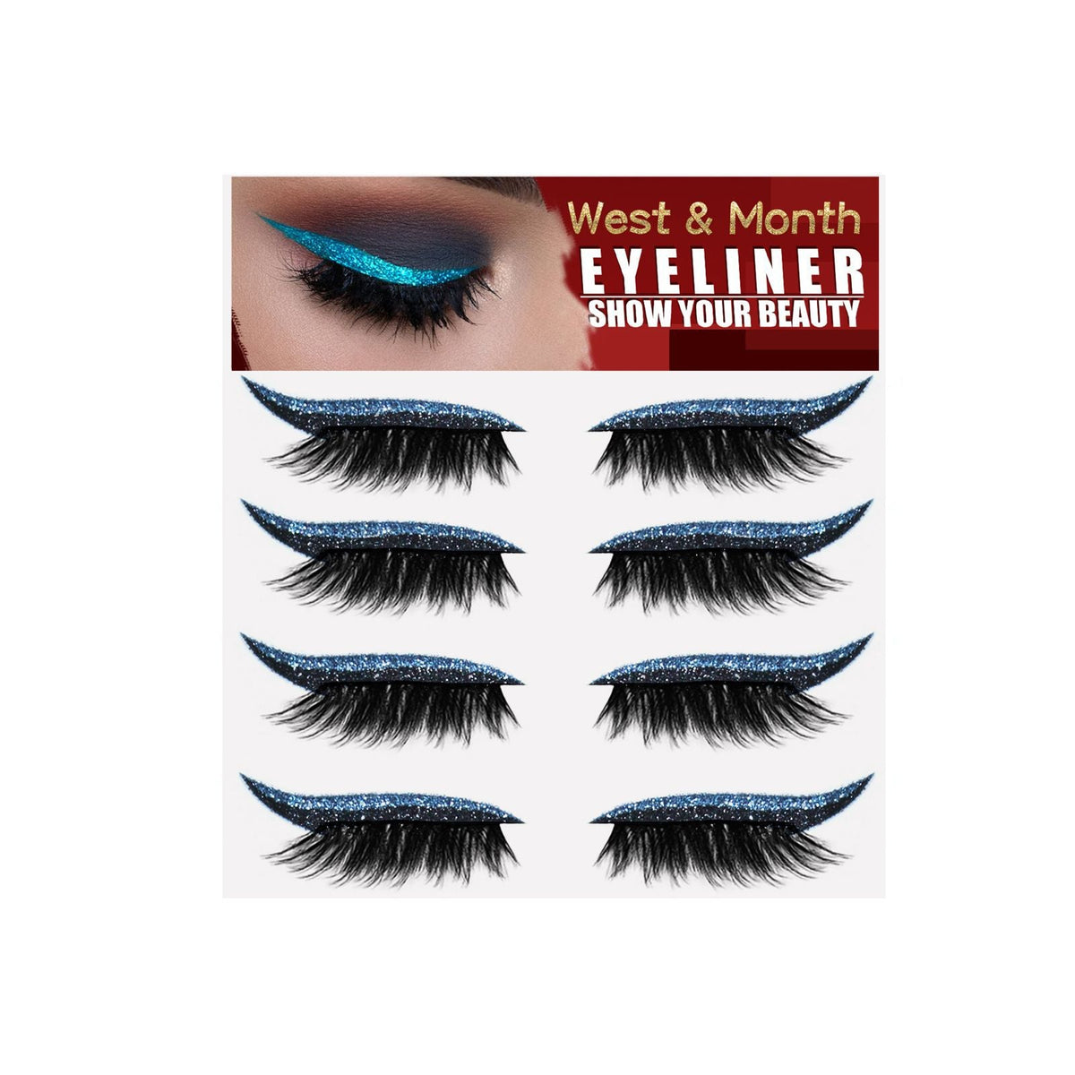 Self-Adhesive Eyeliner Stickers for Colorful Lash Looks
