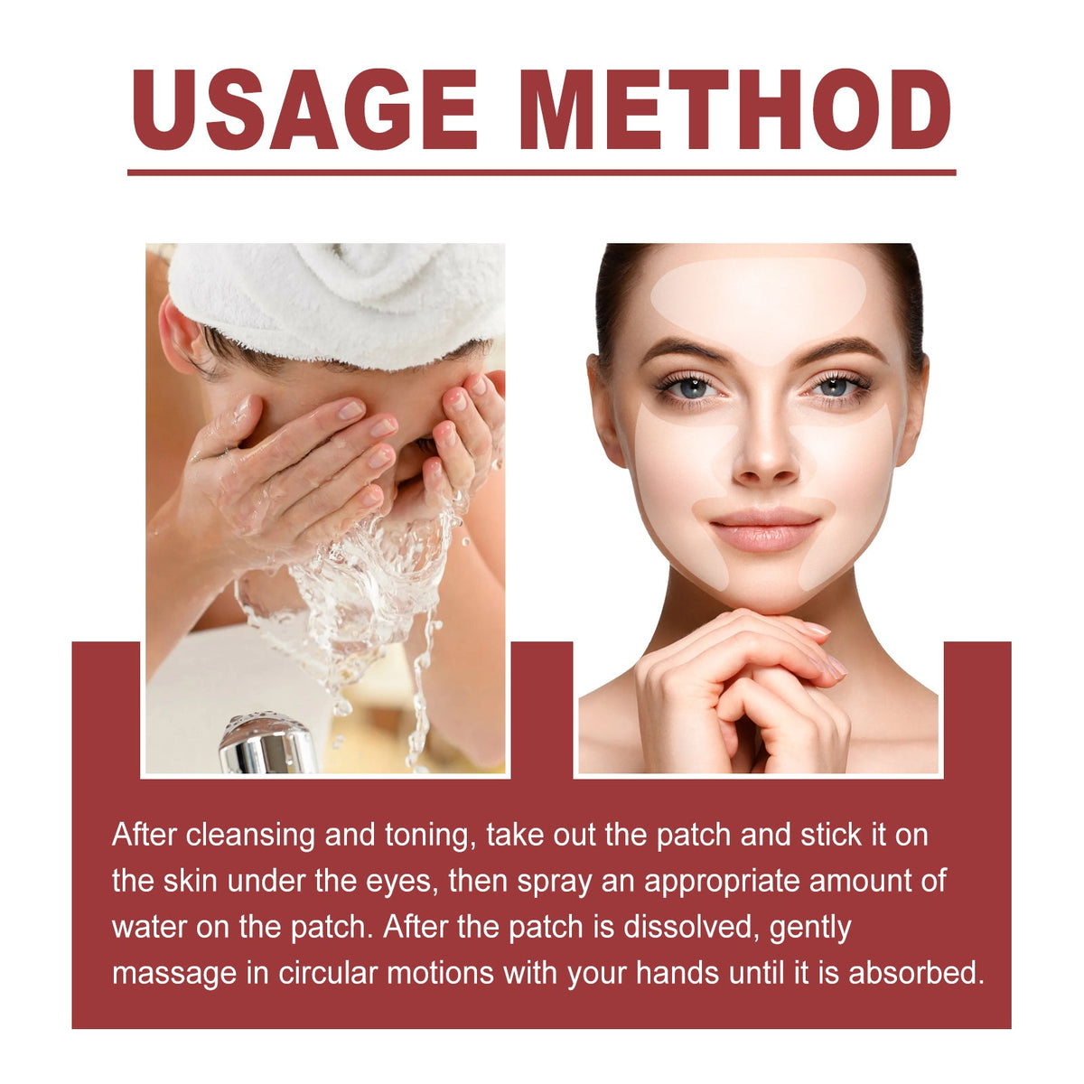 Collagen Film Face Mask for Wrinkles, Bags & Dark Circles