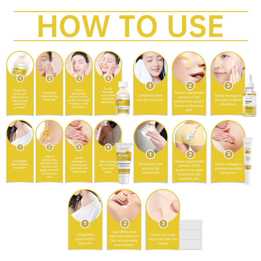 Acne Skincare Set for Oil-Control and Daily Hydration