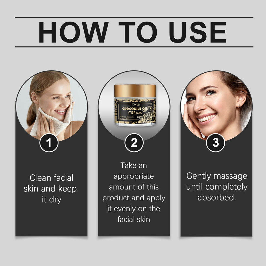 Crocodile Oil Face Cream for Wrinkles & Dry Skin, 50g