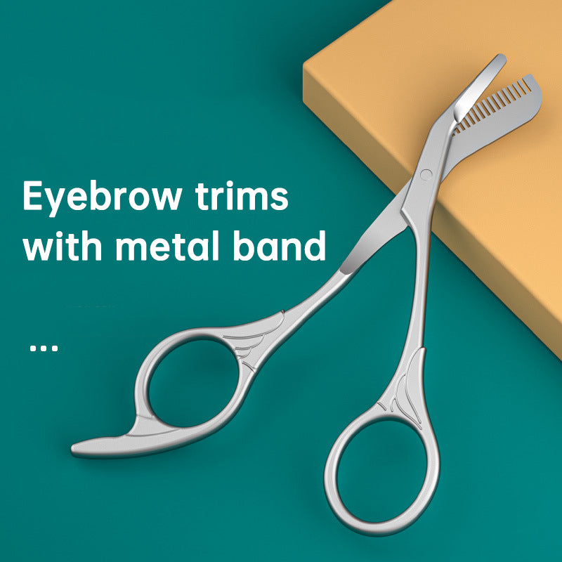 Precision Eyebrow Trimmer Scissors — Salon-Quality Brow