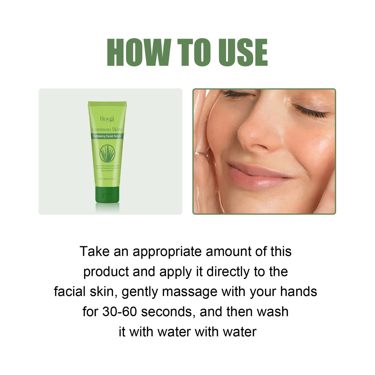 Aloe Vera Exfoliating Facial Scrub for Smoother, Brighter Skin
