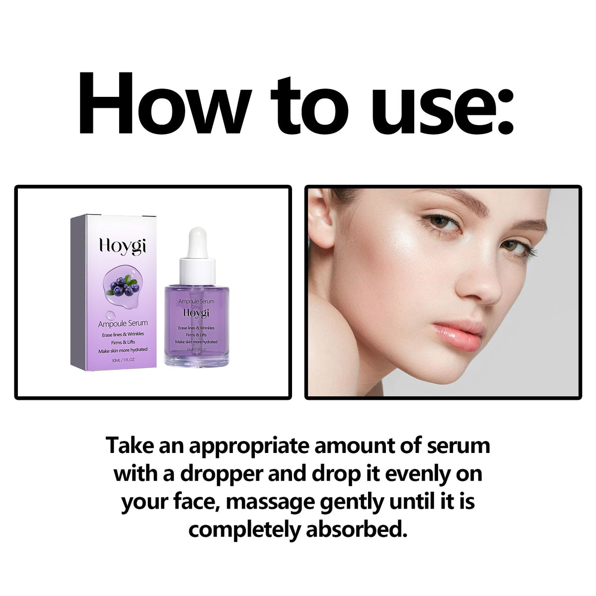 Blueberry Ampoule Serum for Firming & Wrinkle Repair