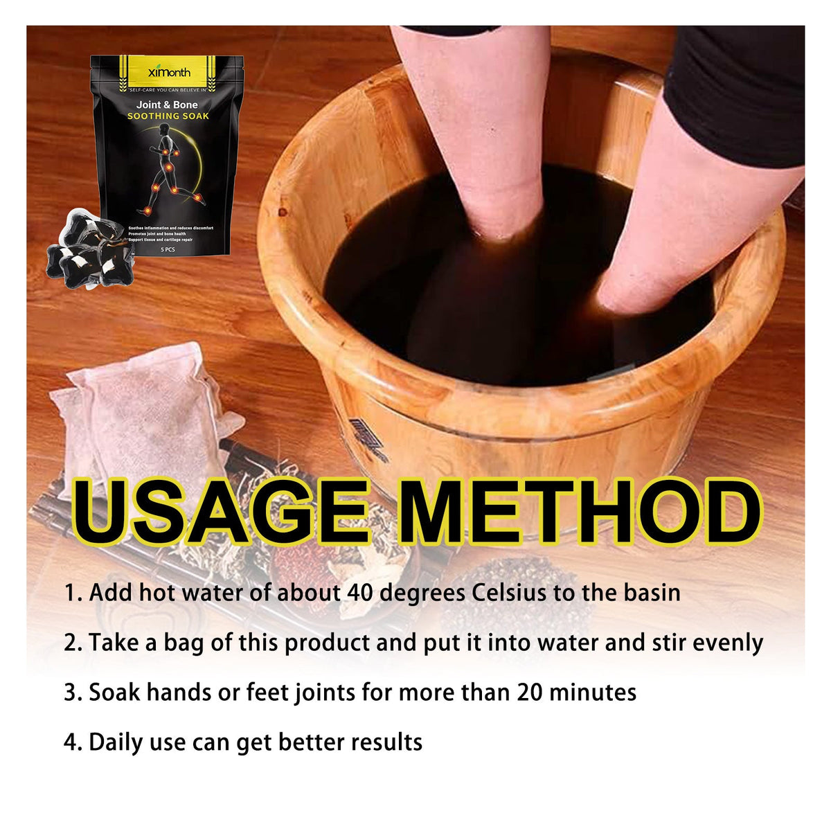 Herbal Joint Soak for Neck Wrist Lumbar Foot Pain