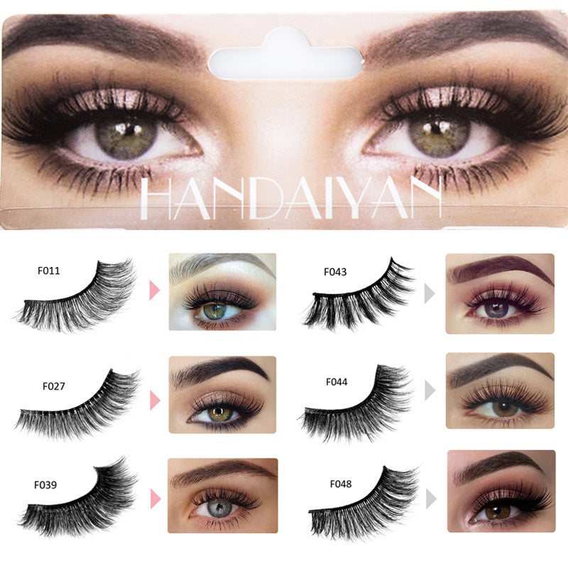 3D False Eyelashes for Dramatic, Curled Eye Volume
