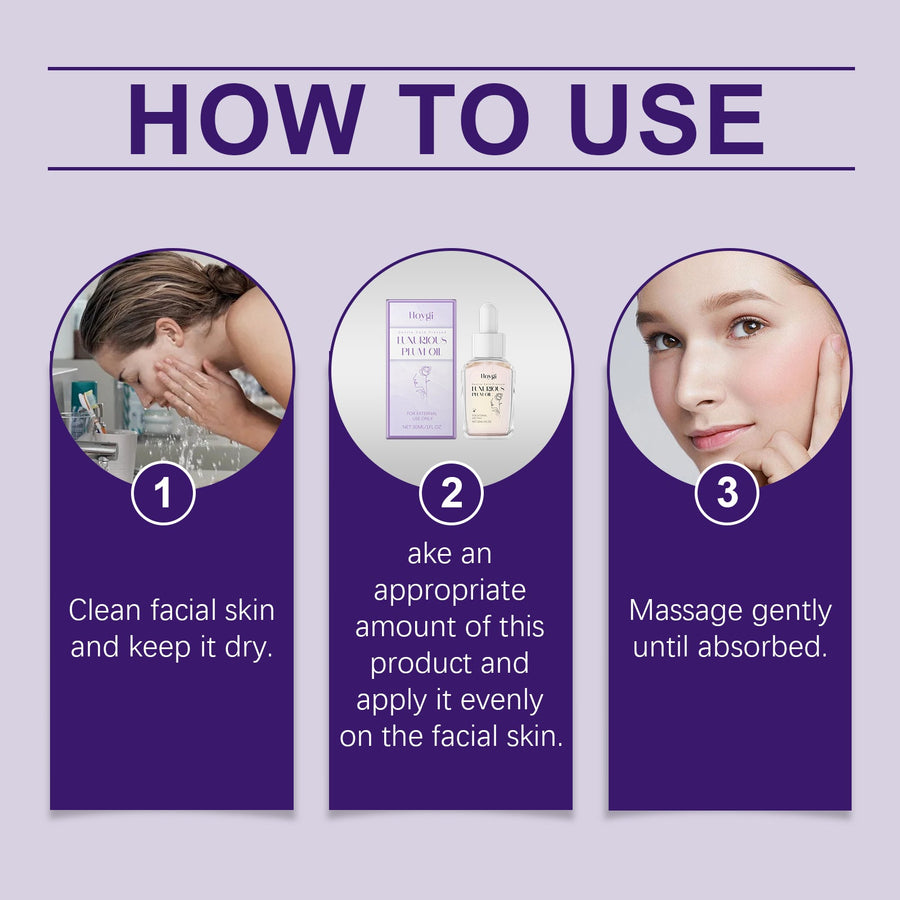 Plum Oil Face Serum for Fine Lines & Firmness