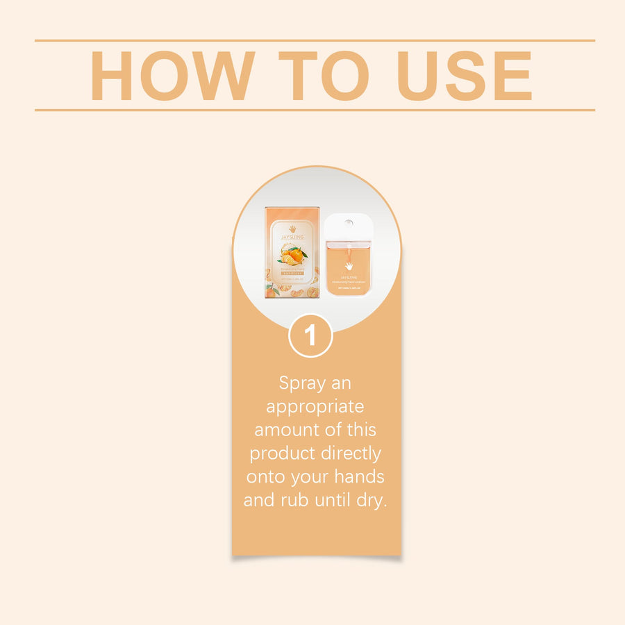 Moisturizing Hand Sanitizer Spray - No Sticky Residue