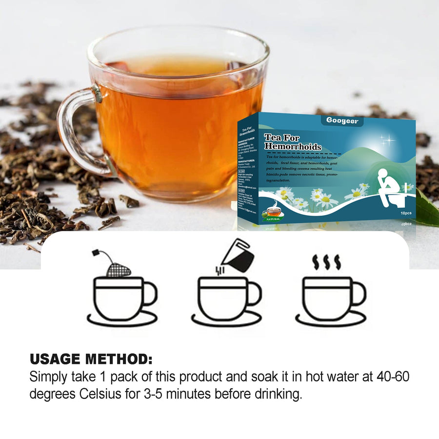Hemorrhoid Relief Tea — Natural Herbal Blend Soothes Pain