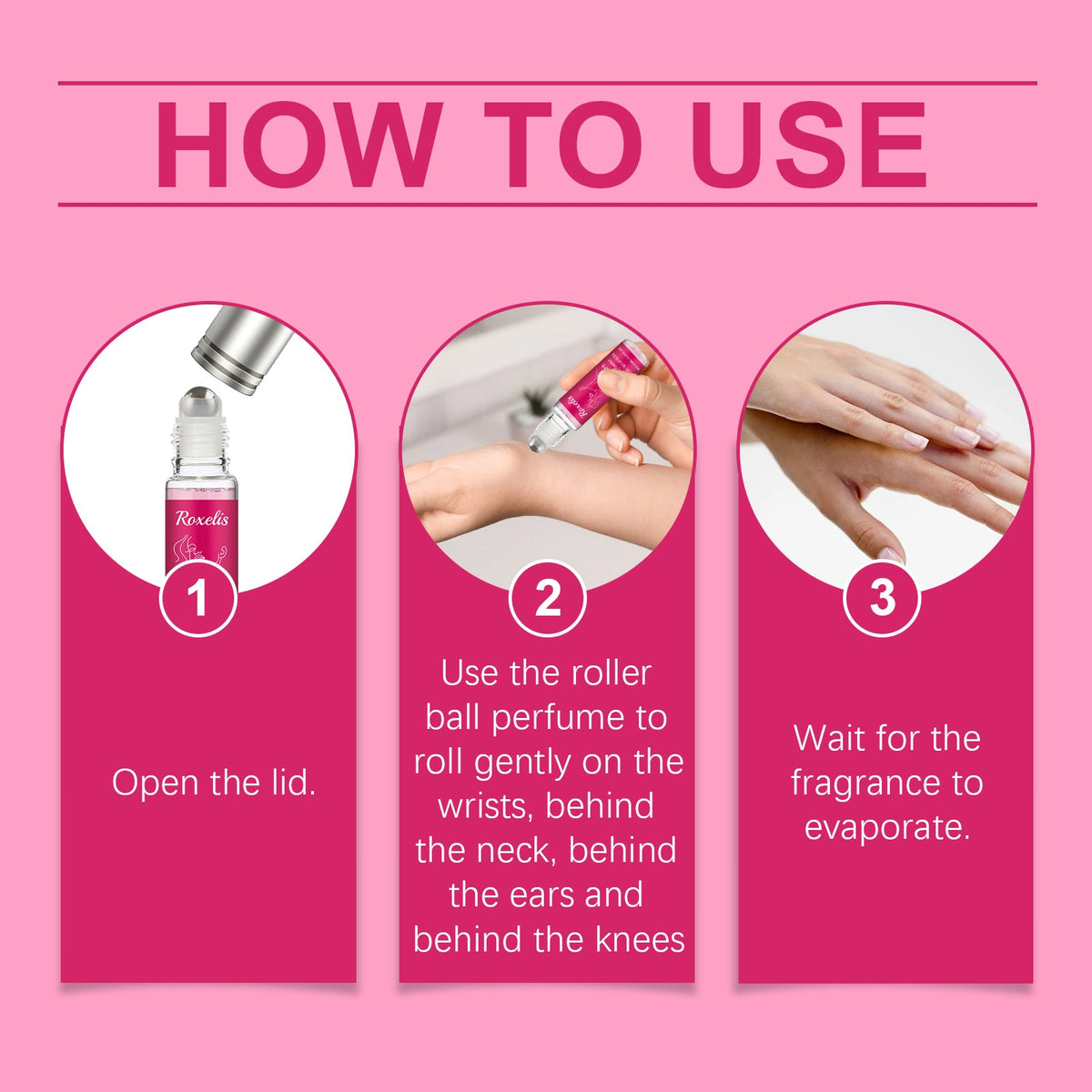Roll-On Perfume for Women, Portable Everyday Scent