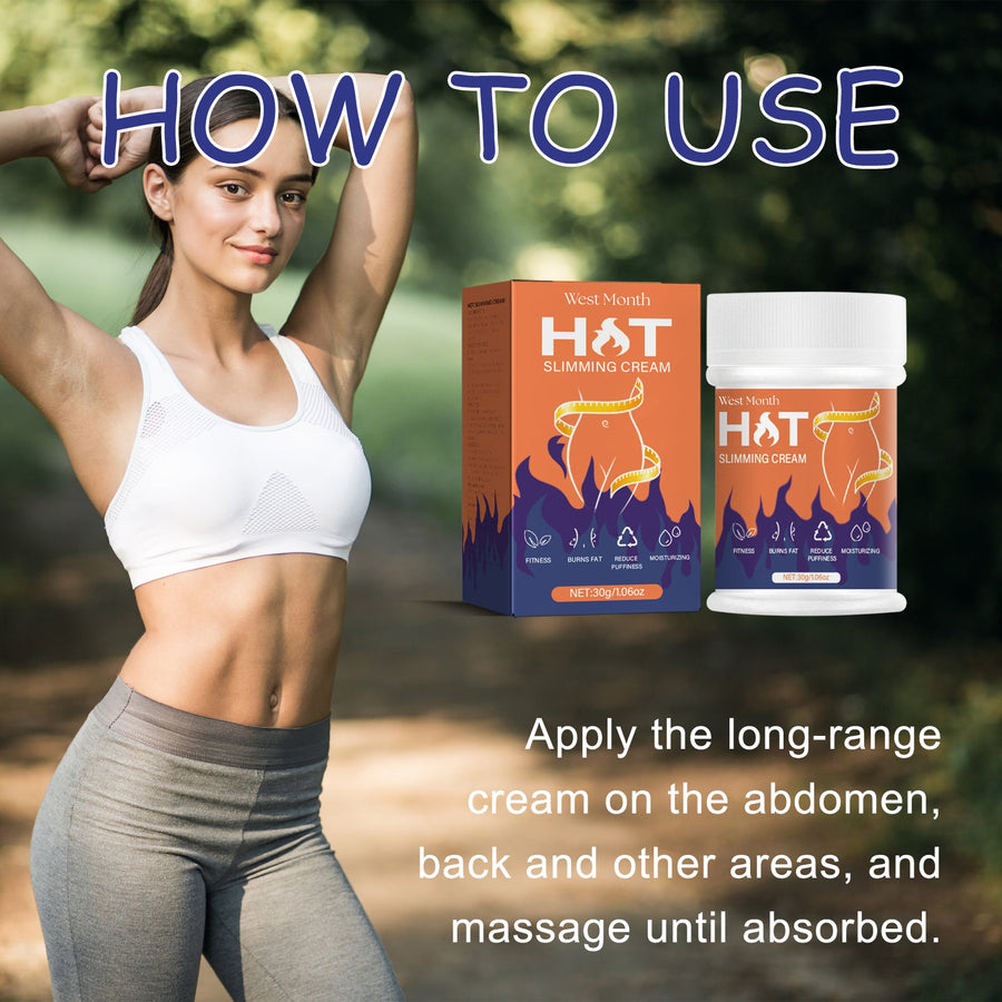 Hot Slimming Cream for Belly, Arms & Thigh Firming