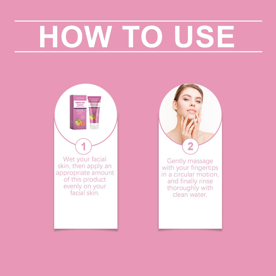 Brightening Face Scrub With Citrus Extracts For Dull Skin
