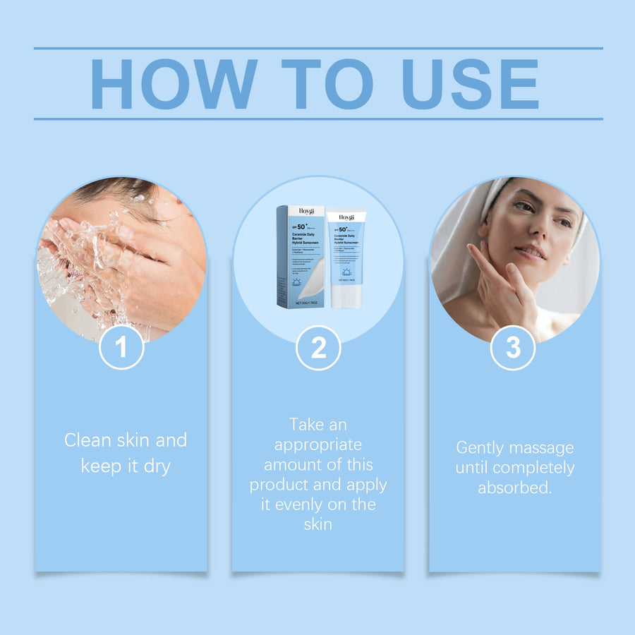 Ceramide SPF 50+ Cream — Lightweight Daily UV Barrier