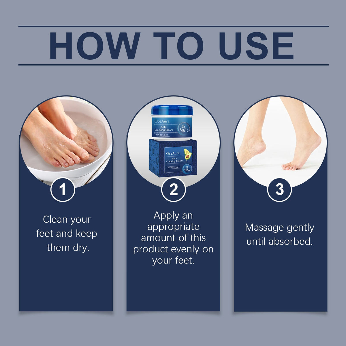 Avocado Foot Cream for Cracked Heels & Dry Skin