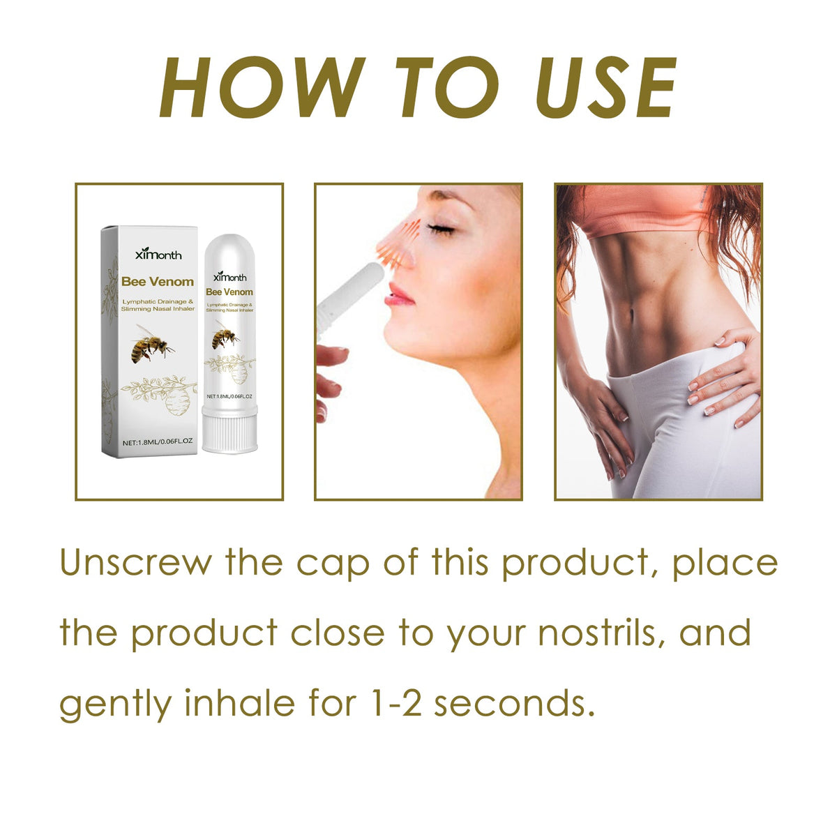 Bee Venom Aromatic Nasal Inhaler for Wellness Rituals