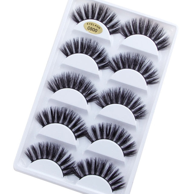 False Eyelashes: Dramatic 3D Volume, 5 Lash Styles