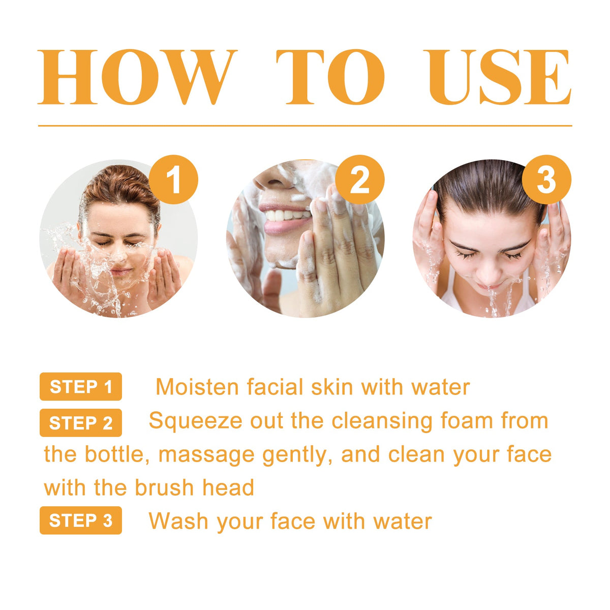 Turmeric Brightening Cleanser with Built-In Massage Brush