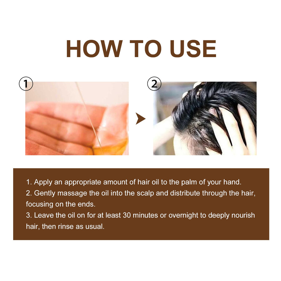 Moroccan Hair Oil for Silky, Shiny, Fuller-Looking Hair