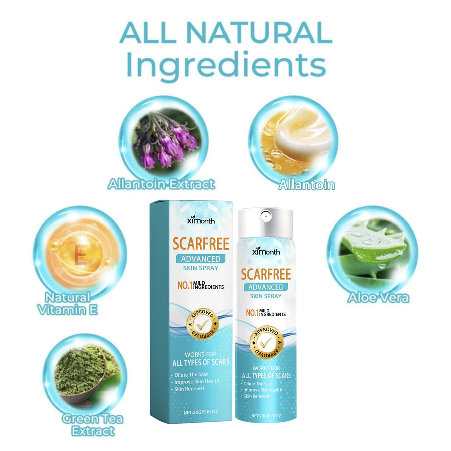 Skin Scar Treatment Spray — New Scars Fade in 2 Weeks, Old