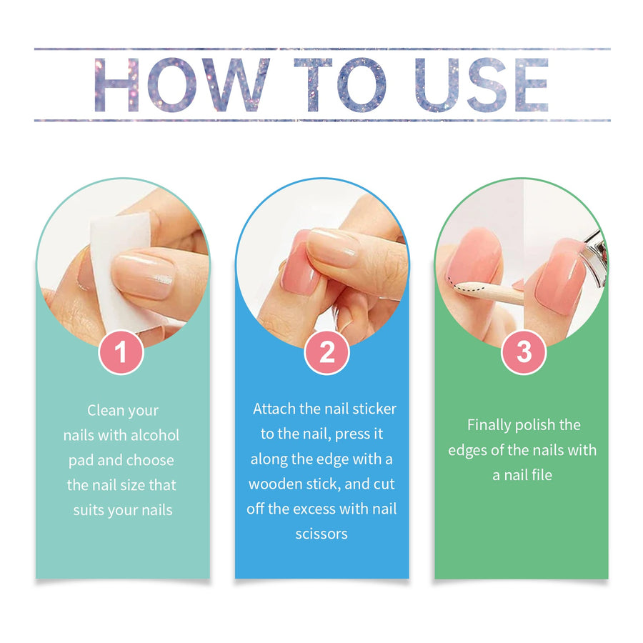 Soft Gel Nail Stickers - Salon Gel Nails In Minutes